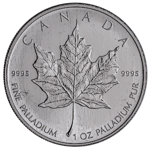 1 oz Canadian Palladium Maple Leaf Bullion Coin (Various Years)