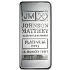 10 oz Johnson Matthey Platinum Bullion Bar (Pre-Owned in Good Condition) 10 oz Johnson Matthey Platinum Bullion Bar (Pre-Owned in Good Condition)