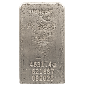148.903 oz Metalor Platinum Bullion Bar
