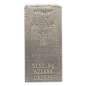 165.596 oz Metalor Platinum Bullion Bar