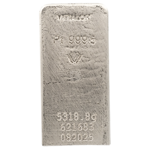 171.003 oz Metalor Platinum Bullion Bar