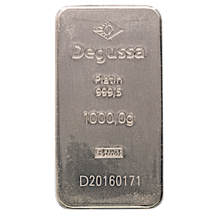 1 Kilogram Degussa Platinum Bullion Bar