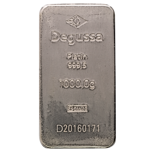 1 Kilogram Degussa Platinum Bullion Bar