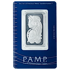 1 oz PAMP Swiss Platinum Bullion Bar (Pre-Owned in Good Condition)