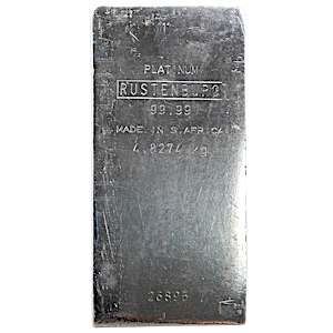 155.204 oz Rustenburg Platinum Bullion Bar