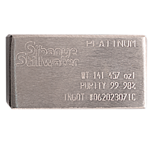 141.457 oz Sibanye-Stillwater Platinum Bullion Bar