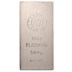 500 Gram Tokuriki Platinum Bullion Bar