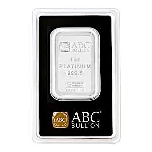 1 oz ABC Bullion Platinum Bullion Bar