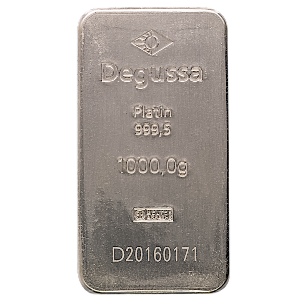 Buy 1 Kilogram Degussa Platinum Bullion Bar