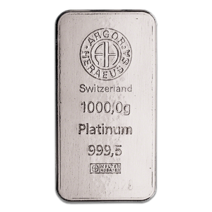 1 Kilogram Argor-Heraeus Swiss Platinum Bullion Bar