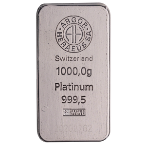 1 Kilogram Argor-Heraeus Swiss Platinum Bullion Bar