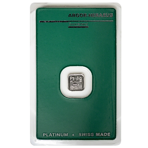 1 Gram Argor-Heraeus Swiss Platinum Bullion Bar