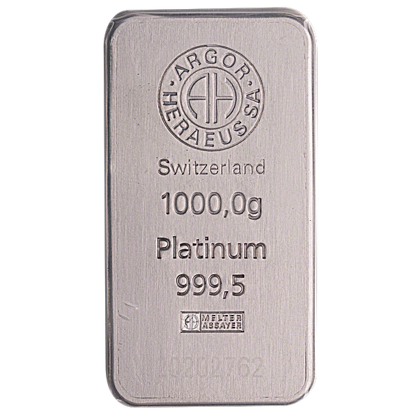 Buy 1 Kilogram Argor-Heraeus Swiss Platinum Bullion Bar