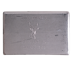 150.488 oz Heraeus Platinum Bullion Bar