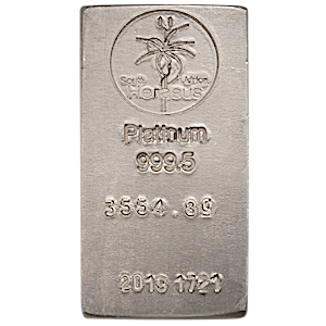 114.289 oz Heraeus Platinum Bullion Bar