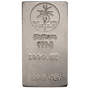 114.289 oz Heraeus Platinum Bullion Bar