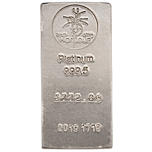 121.298 oz Heraeus Platinum Bullion Bar