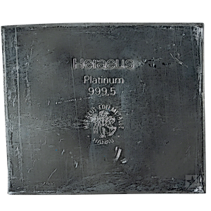 34.1 oz Heraeus Platinum Bullion Bar