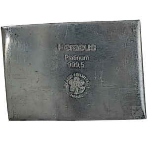 34.135 oz Heraeus Platinum Bullion Bar