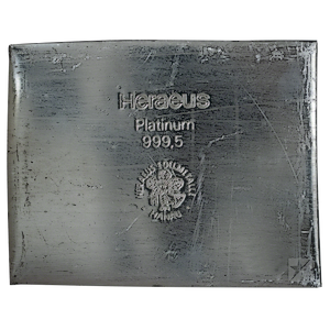 34.326 oz Heraeus Platinum Bullion Bar