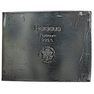 34.716 oz Heraeus Platinum Bullion Bar