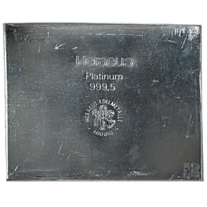 36.495 oz Heraeus Platinum Bullion Bar