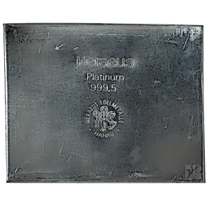 36.495 oz Heraeus Platinum Bullion Bar