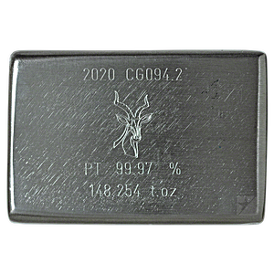 148.254 oz Heraeus Platinum Bullion Bar