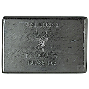 150.488 oz Heraeus Platinum Bullion Bar