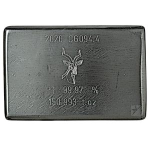 150.993 oz Heraeus Platinum Bullion Bar