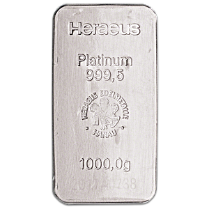 Heraeus Platinum Bar - 1 kg