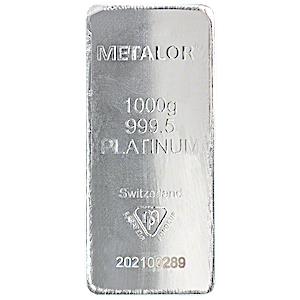 Metalor Platinum Bar - 1 kg