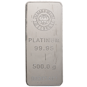 500 Gram Tanaka Platinum Bullion Bar