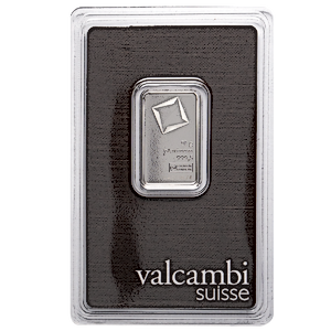 10 Gram Valcambi Swiss Platinum Bullion Bar