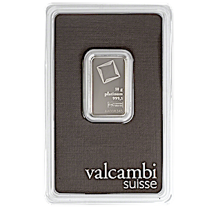 10 Gram Valcambi Swiss Platinum Bullion Bar