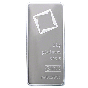 1 Kilogram Valcambi Swiss Platinum Bullion Bar