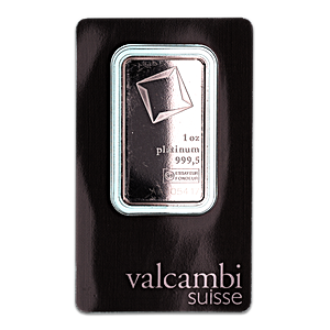 Valcambi Platinum Bar  - 1 oz