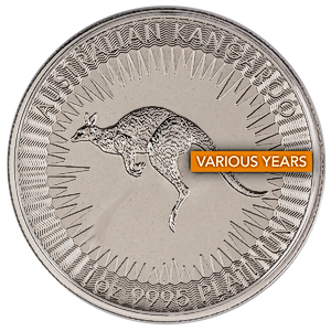 1 oz Australian Platinum Kangaroo Bullion Coin (Various Years)