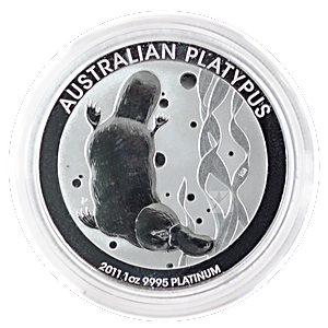 2011 1 oz Australian Platinum Platypus Bullion Coin