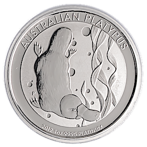 2012 1 oz Australian Platinum Platypus Bullion Coin
