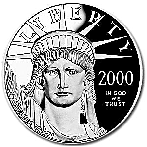 2000 1 oz American Platinum Eagle Proof Bullion Coin