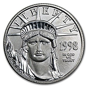 1998 1/4 oz American Platinum Eagle Bullion Coin