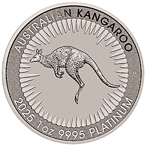 2025 1 oz Australian Platinum Kangaroo Bullion Coin