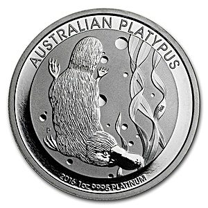 2016 1 oz Australian Platinum Platypus Bullion Coin