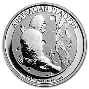 Australian Platinum Platypus 2011 - 1 oz Australian Platinum Platypus 2011 - 1 oz