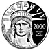 2000 1 oz American Platinum Eagle Proof Bullion Coin thumbnail