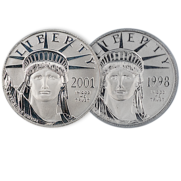 American platinum eagle various years 1 2 oz us mint