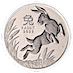 Australian Platinum Lunar Series 2023 - Year of the Rabbit - 1 oz thumbnail