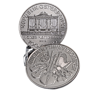 2 pcs of 1 oz 2019 Austrian Platinum Philharmonic Coins – Total 2 oz Platinum