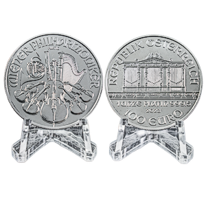 2 pcs of 1 oz 2023 Austrian Platinum Philharmonic Coins – Total 2 oz Platinum